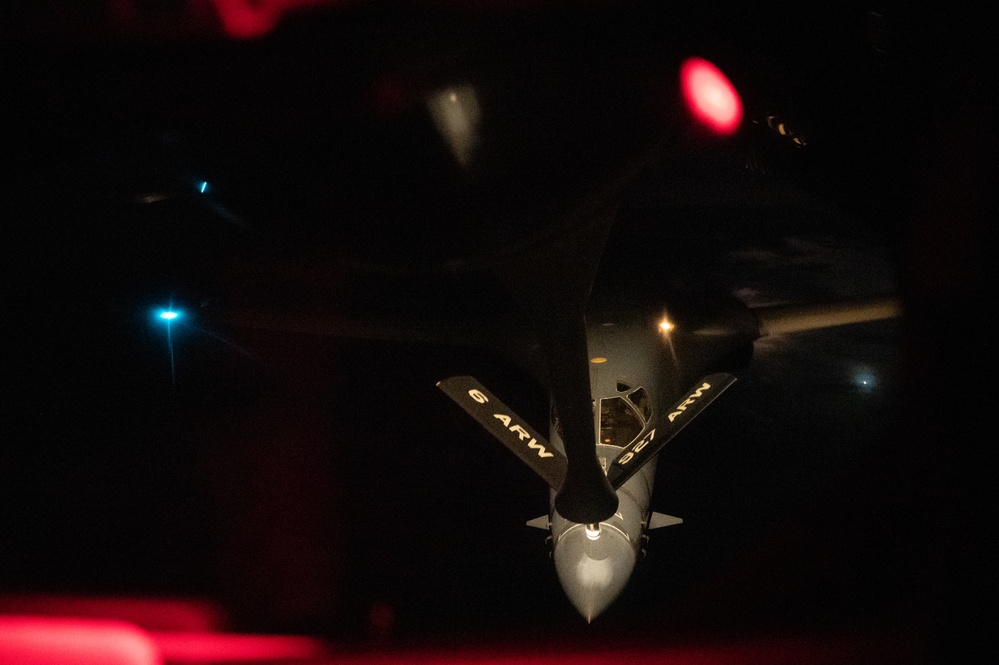 Bombers showcase long range deterrence over Pacific