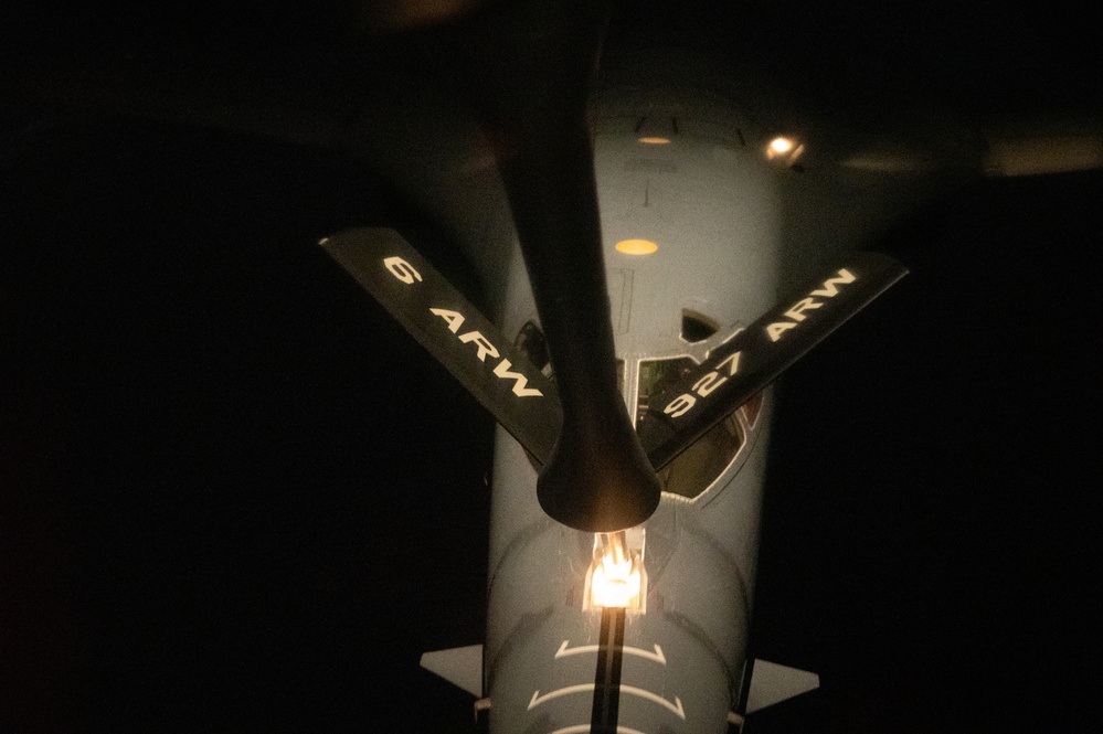 Bombers showcase long range deterrence over Pacific