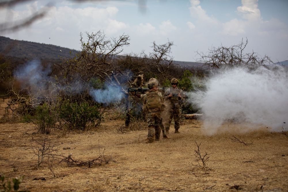 Paratroopers fire AT4 during JA23