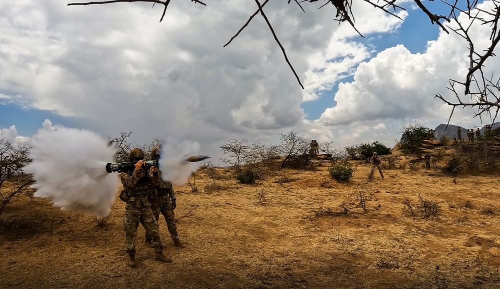 173rd Airborne Brigade paratroopers fire AT4 during JA23