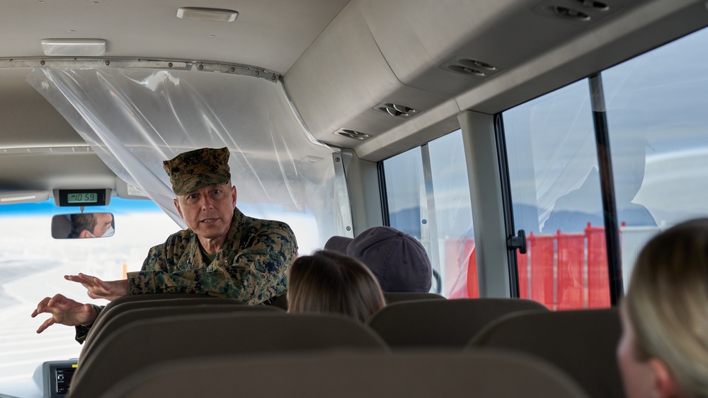 U.S. Staff Delegation tours Marine Corps Air Station Iwakuni