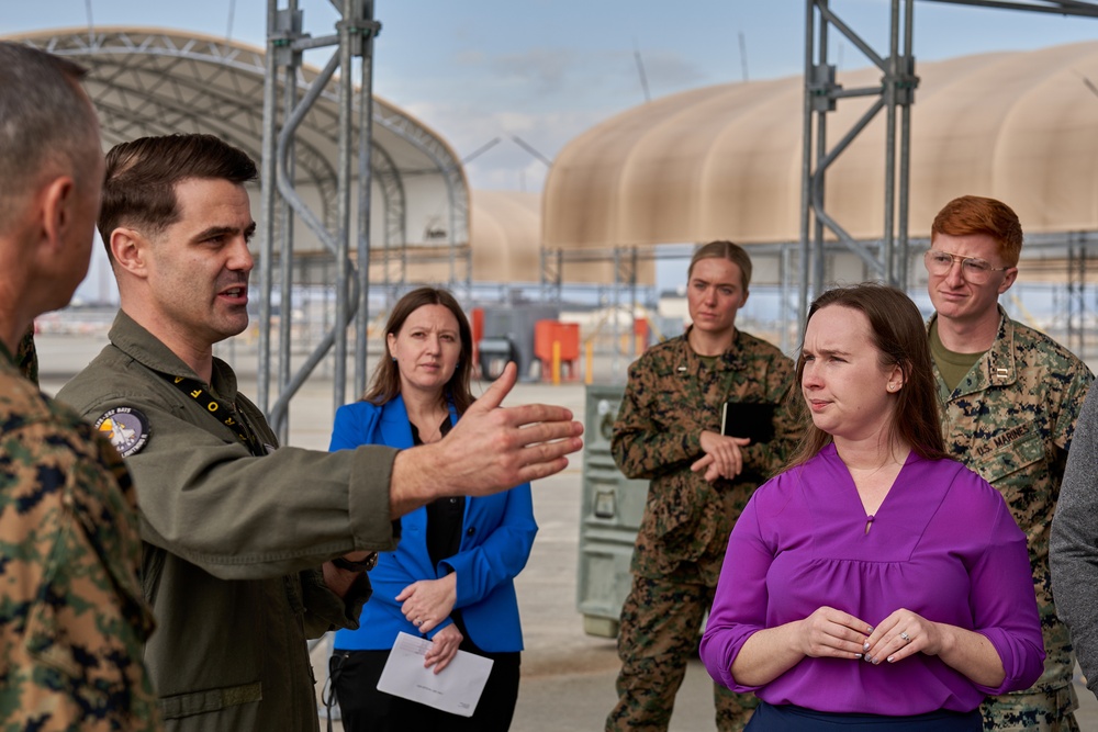 U.S. Staff Delegation tours Marine Corps Air Station Iwakuni