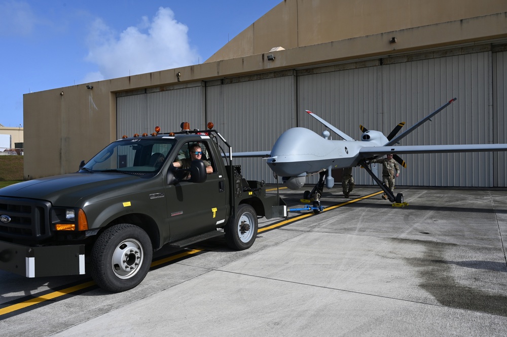 U.S. Air Force Maintainers Two MQ-9 Reaper