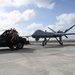 U.S. Air Force mainters tow MQ-9