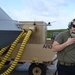 U.S. Air Force 119th Wing aircraft crew chief monitors a MQ-9 Reaper