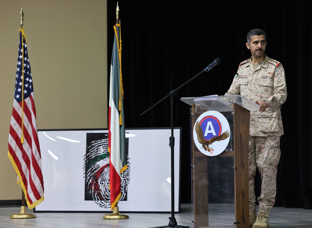 Area Support Group - Kuwait hosts Kuwaiti military history lecture for Liberation Day, February, 2023