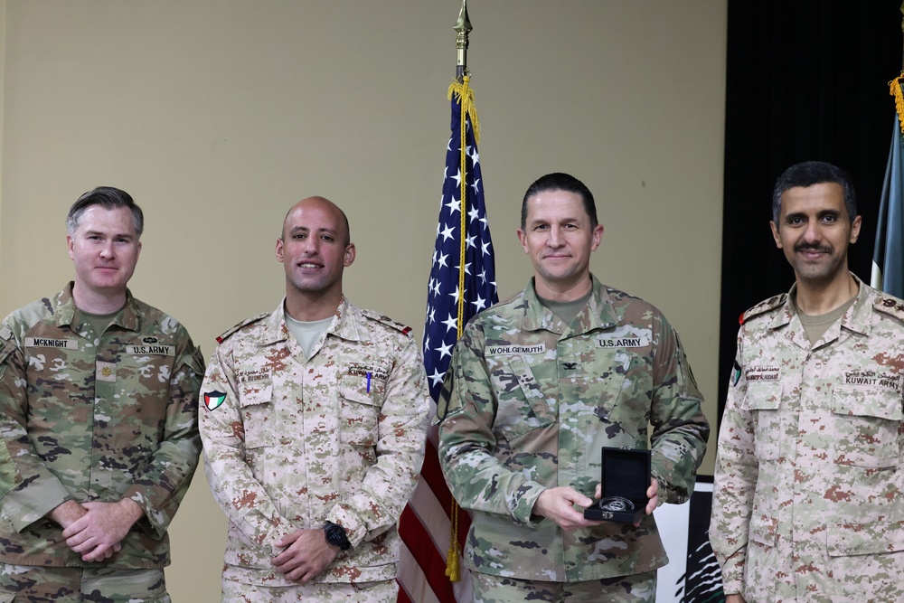 Area Support Group - Kuwait hosts Kuwaiti military history lecture for Liberation Day, February, 2023