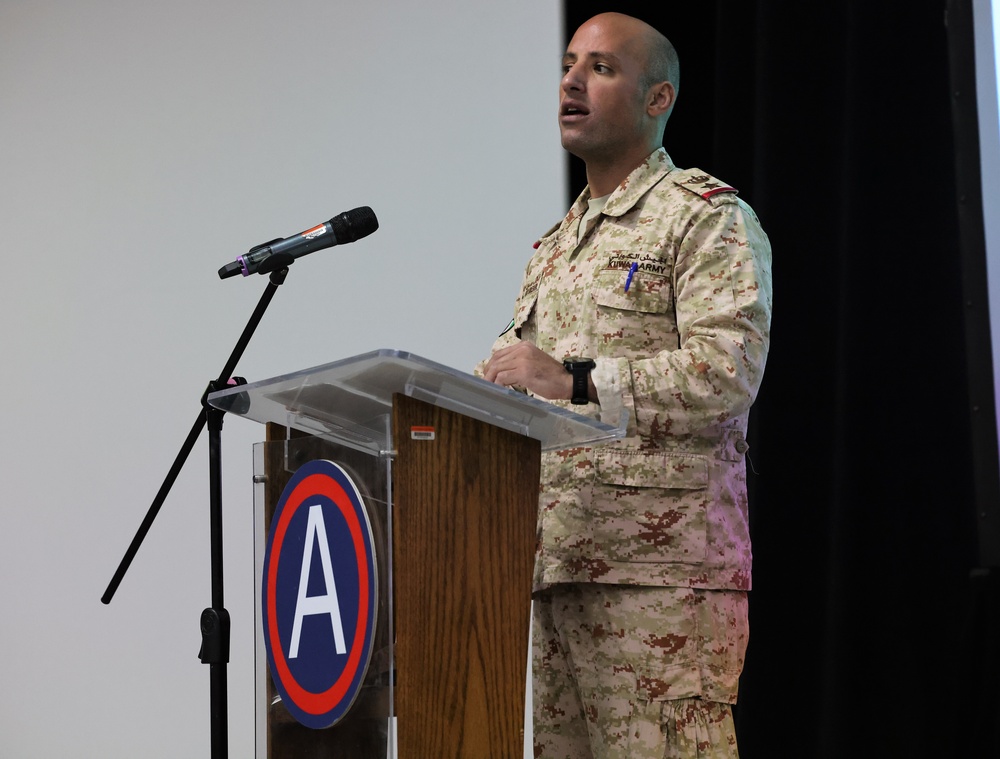 Area Support Group - Kuwait hosts Kuwaiti military history lecture for Liberation Day, February, 2023
