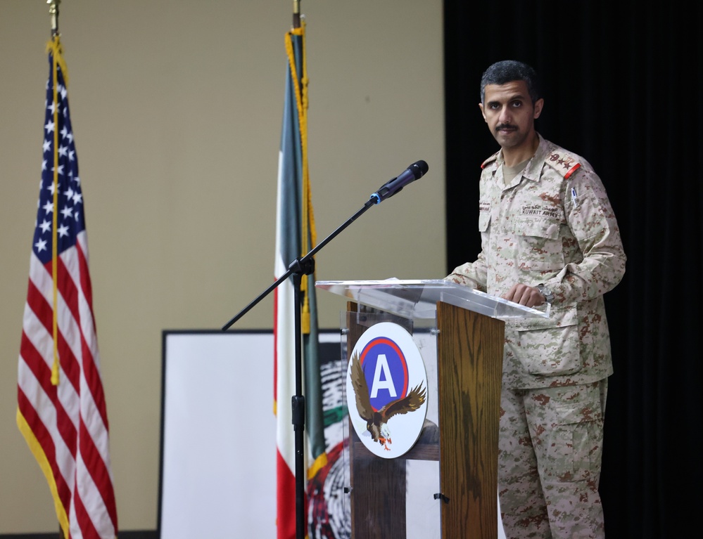 Area Support Group - Kuwait hosts Kuwaiti military history lecture for Liberation Day, February, 2023
