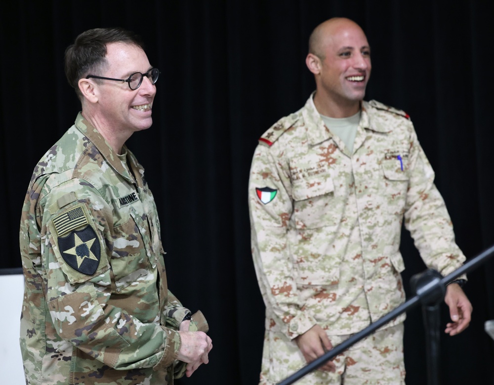 Area Support Group - Kuwait hosts Kuwaiti military history lecture for Liberation Day, February, 2023