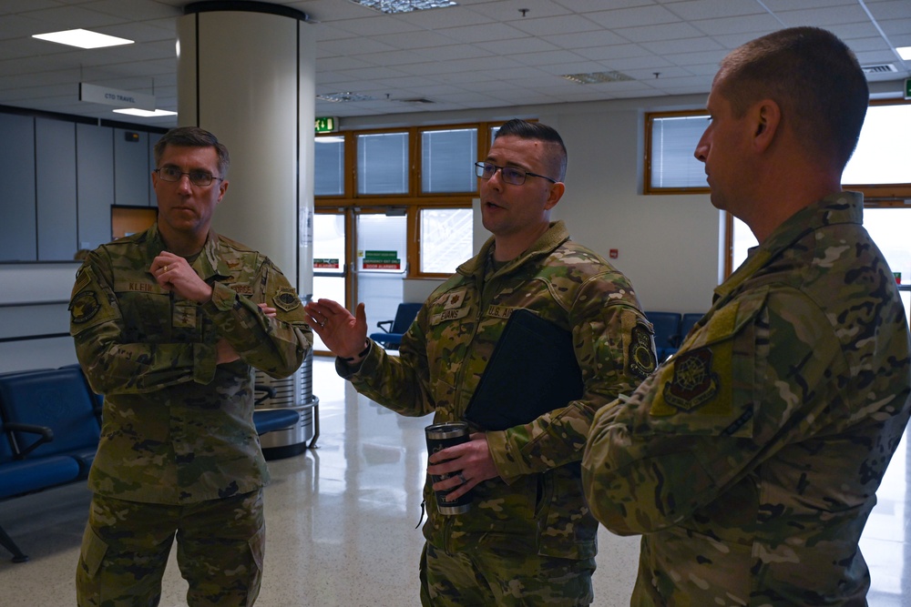 USAF Expeditionary Center Commander visit 727th Air Mobility Squadron