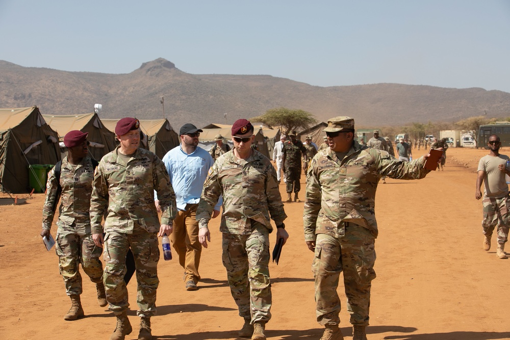 SETAF-AF, KDF leadership visits Justified Accord in Isiolo, Kenya