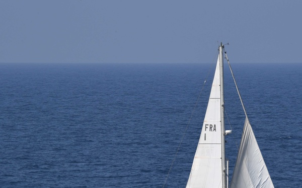 Republic of Korea Navy Ship Assists Stranded French Mariners