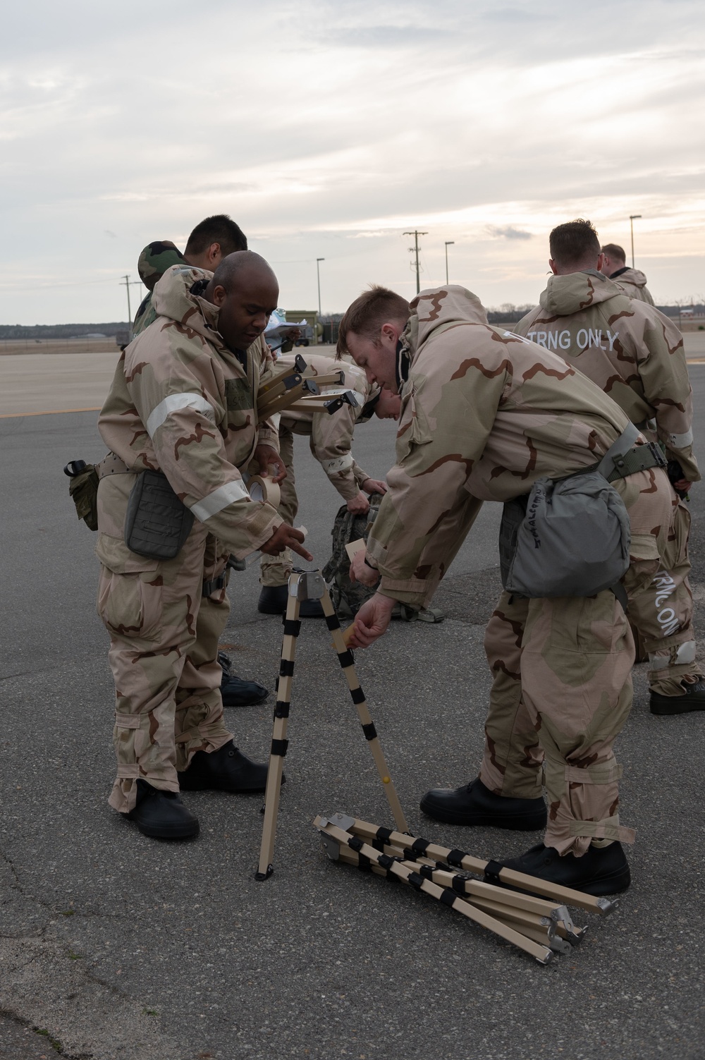 SJAFB MCA conduct CBRN training