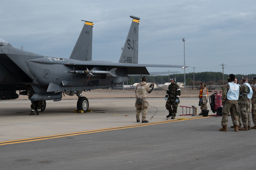 SJAFB MCA conduct CBRN training