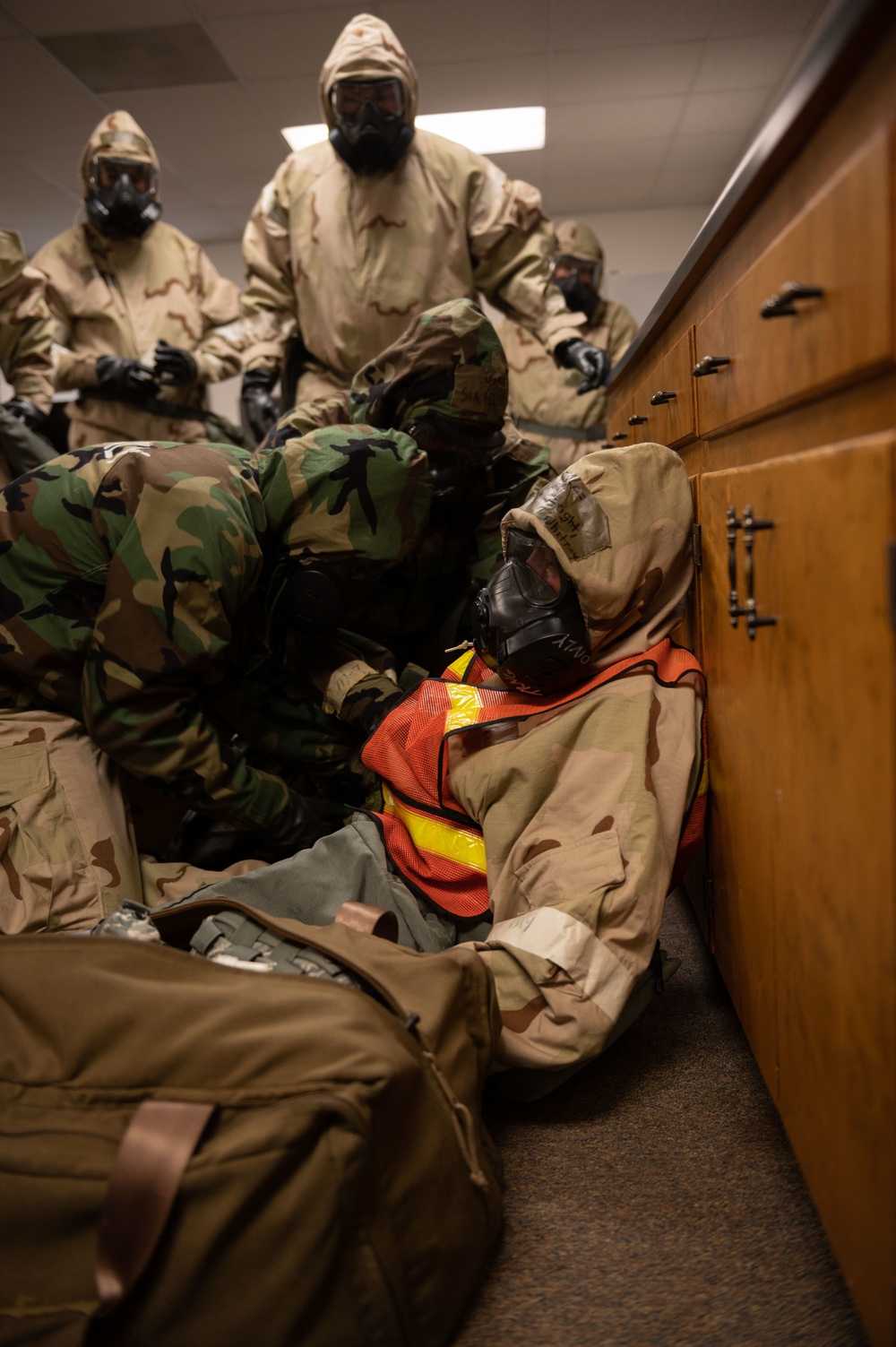 SJAFB MCA conduct CBRN training