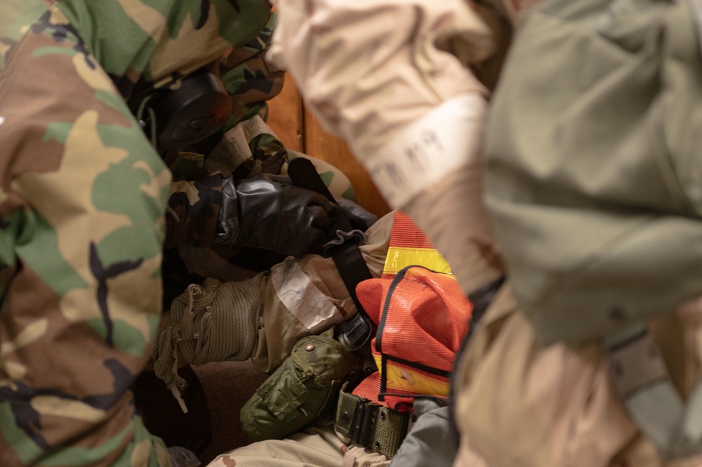 SJAFB MCA conduct CBRN training