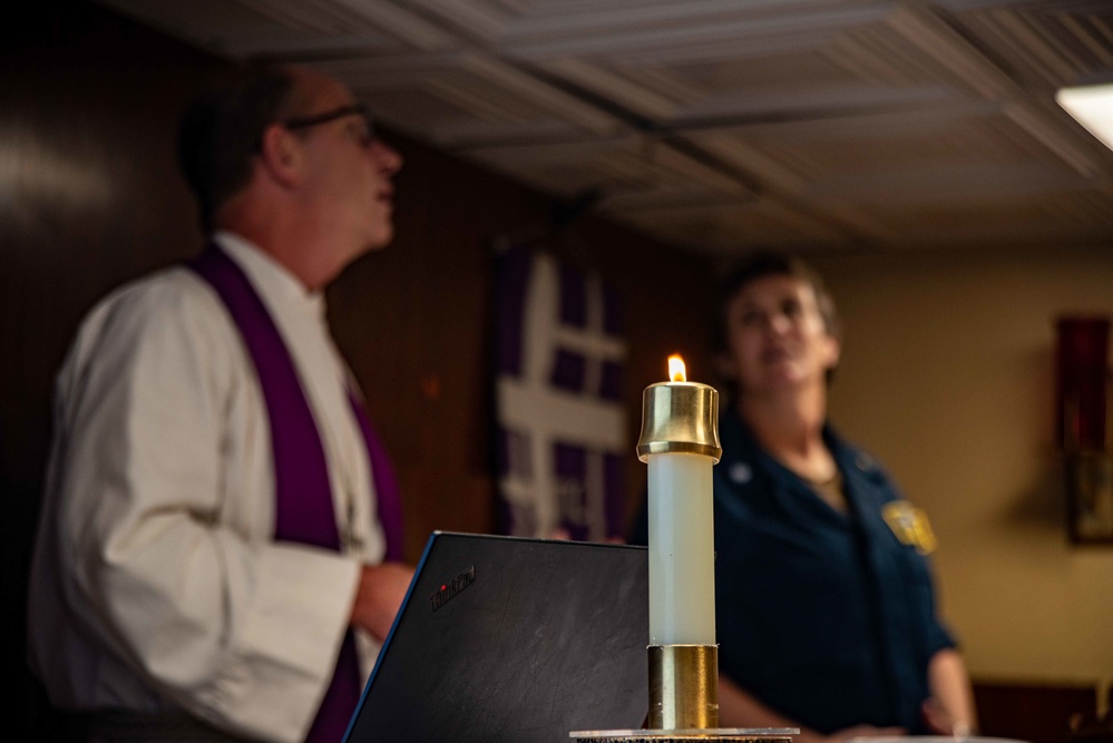 Sailors Participate In Ash Wednesday