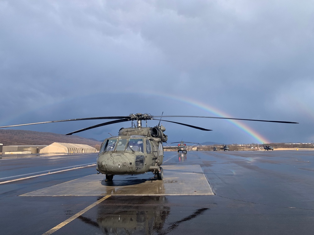 Airfield rainbow