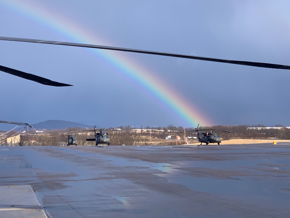 Airfield rainbow