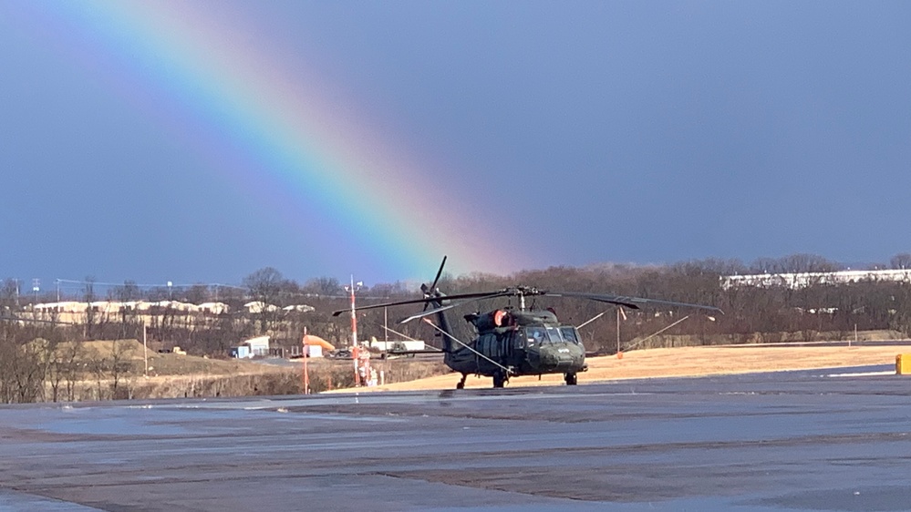 Airfield rainbow