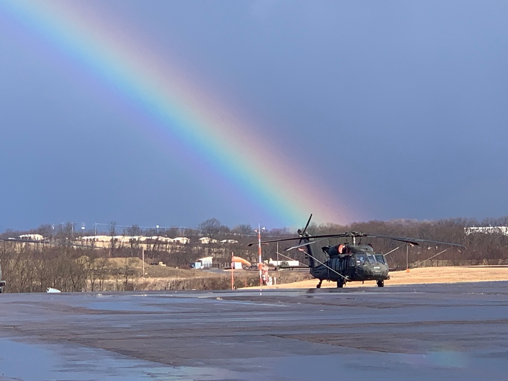 Airfield rainbow