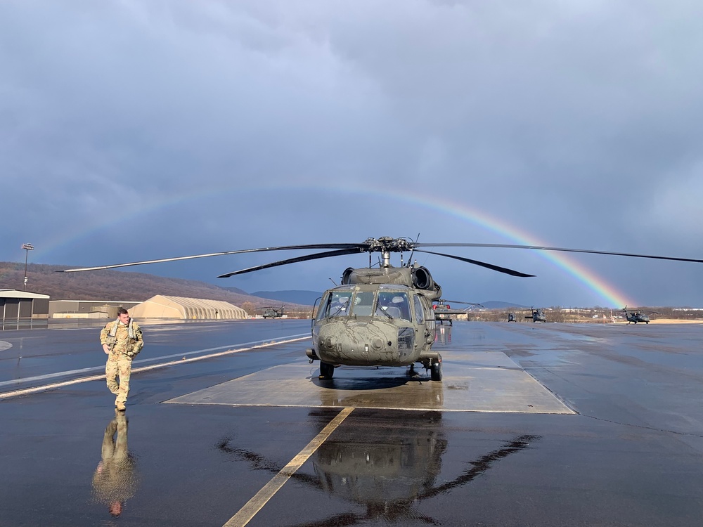 Airfield rainbow