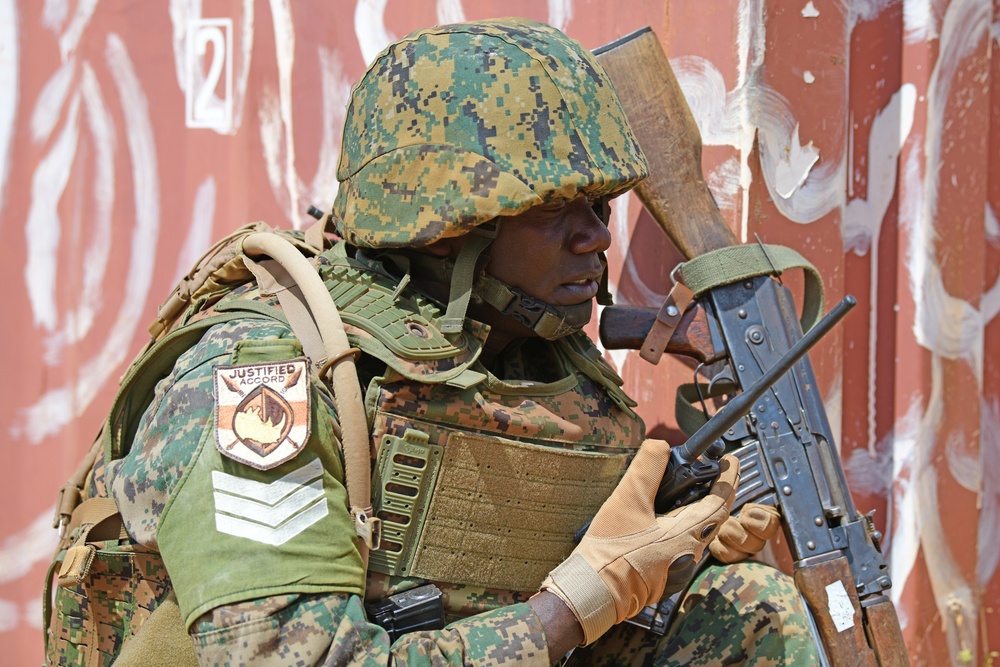 UPDF trains with U.S. Army Soldiers during Justified Accord 2023