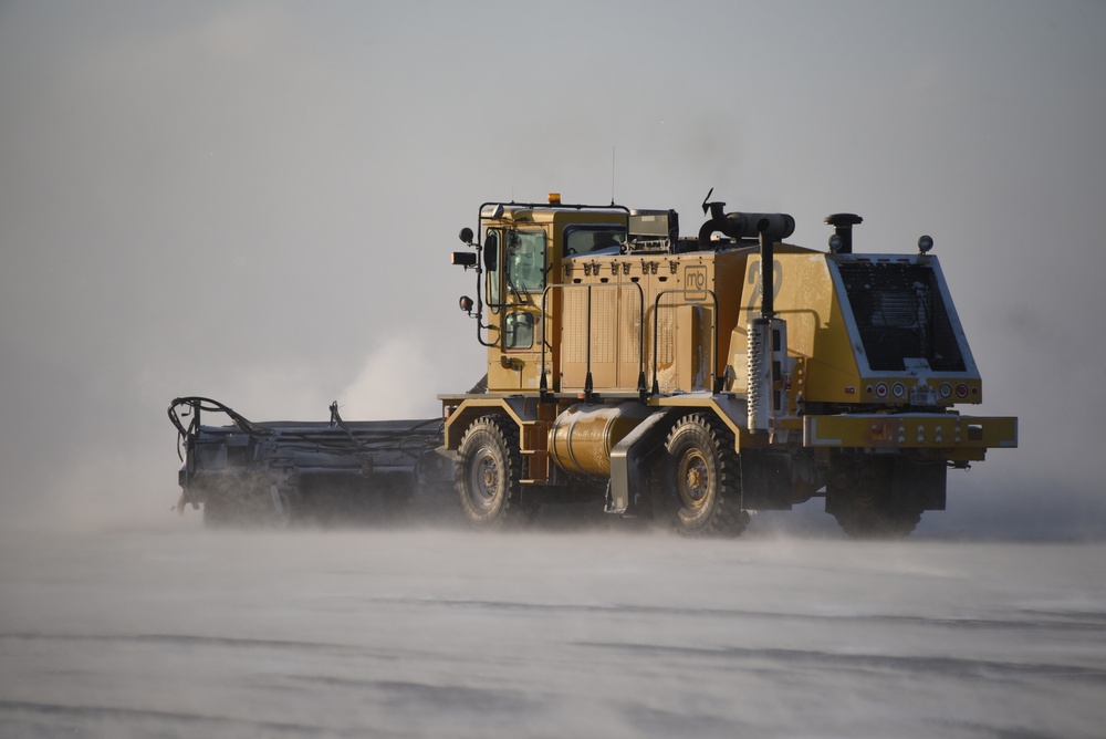 Late winter snow removal