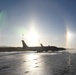 Icy KC-135 sundog at sunrise