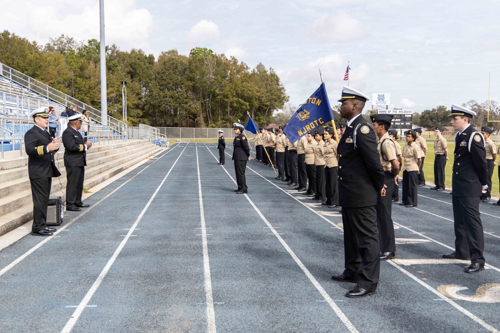 NETC Evaluates Booker T. Washington High School NJROTC AMI