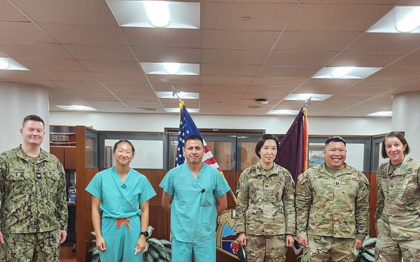 Tripler Army Medical Center Adult ICU coin presentation
