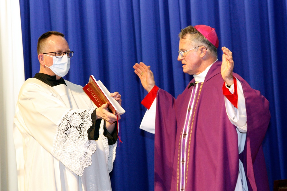 Archbishop for Military Services Gives Ash Wednesday Mass at Walter Reed