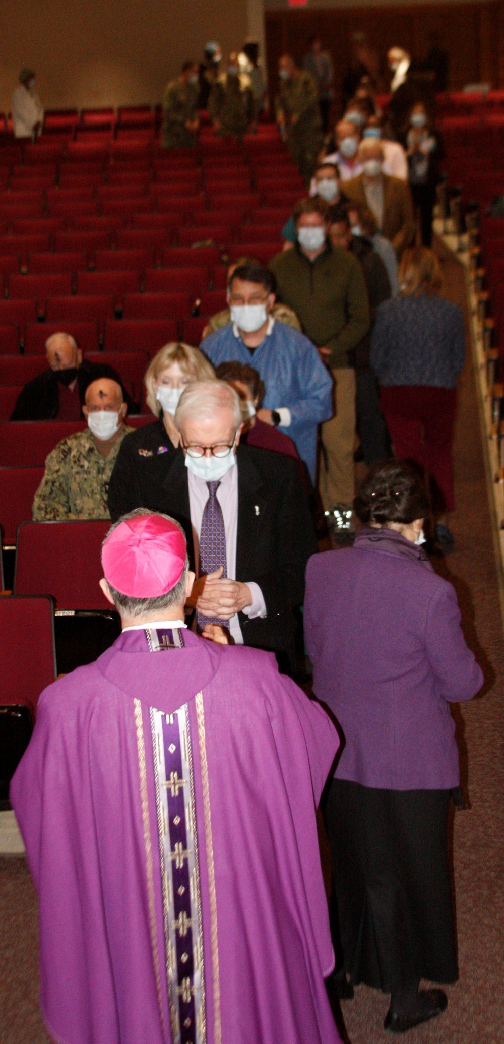Archbishop for Military Services Gives Ash Wednesday Mass at Walter Reed