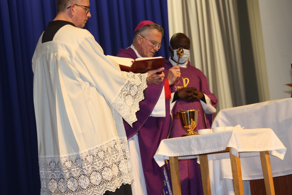 Archbishop for Military Services Gives Ash Wednesday Mass at Walter Reed