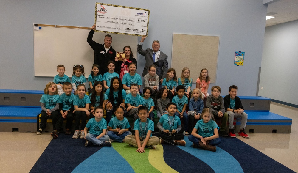 Crossroads Elementary School Presented with 2022 Healthy School Award