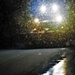 Snow removal operations after dark at Fort McCoy