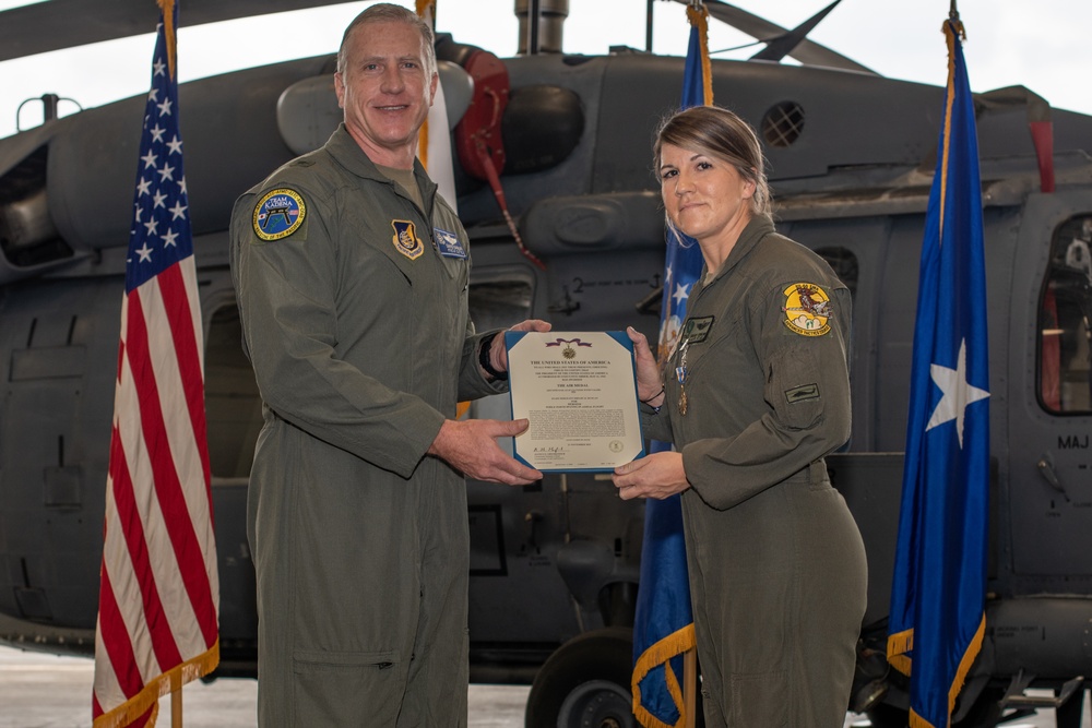 33rd RQS Airmen awarded for heroism during Al Asad ballistic missile attack