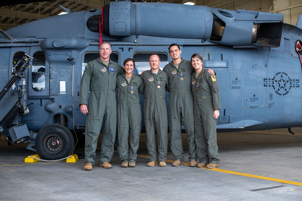 33rd RQS Airmen awarded for heroism during Al Asad ballistic missile attack