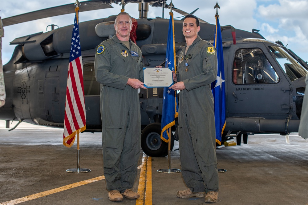 33rd RQS Airmen awarded for heroism during Al Asad ballistic missile attack