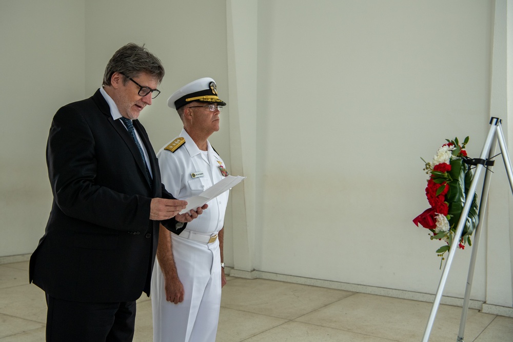 zech Republic Ambassador Visits USS Arizona Memorial