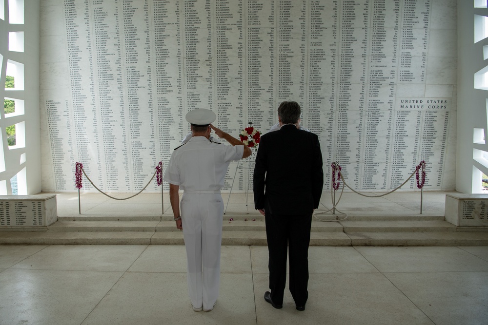 Czech Republic Ambassador Visits USS Arizona Memorial