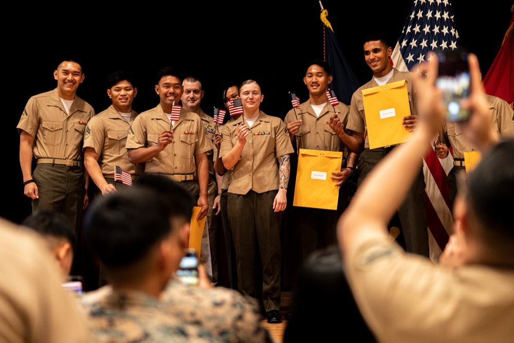 Newest U.S. citizens: Camp Foster hosts naturalization ceremony