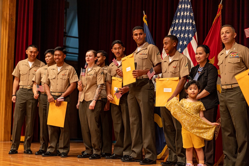 Newest U.S. citizens: Camp Foster hosts naturalization ceremony