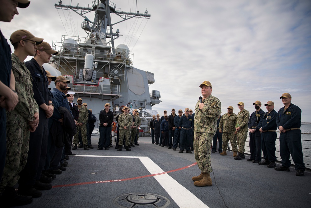 CNP Visits USS Stout (DDG 55) in Norfolk