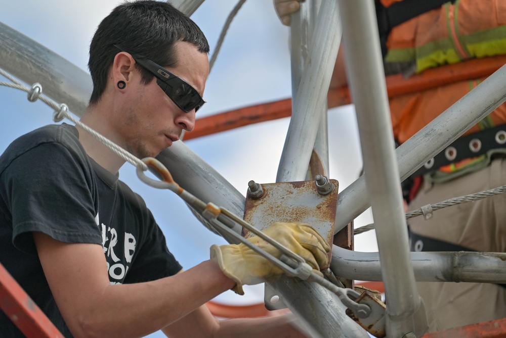 Sunshade renovations to protect Moody A-10s