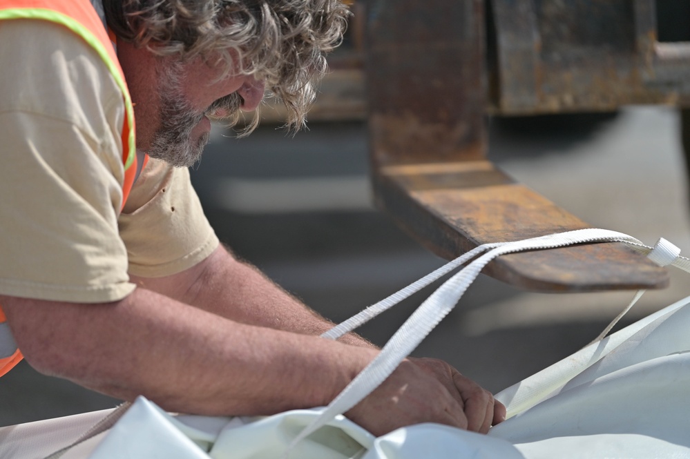 Sunshade renovations to protect Moody A-10s