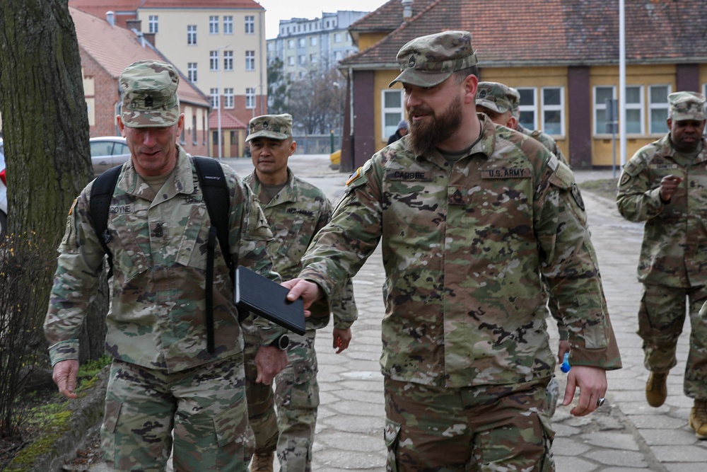 III Armored Corps Command Sergeant Major Burgoyne Visits Poland