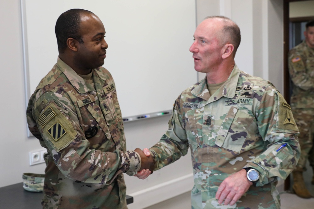 III Armored Corps Command Sergeant Major Burgoyne Visits Poland