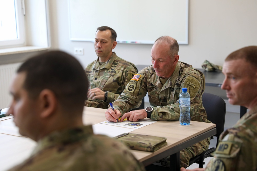 III Armored Corps Command Sergeant Major Burgoyne Visits Poland